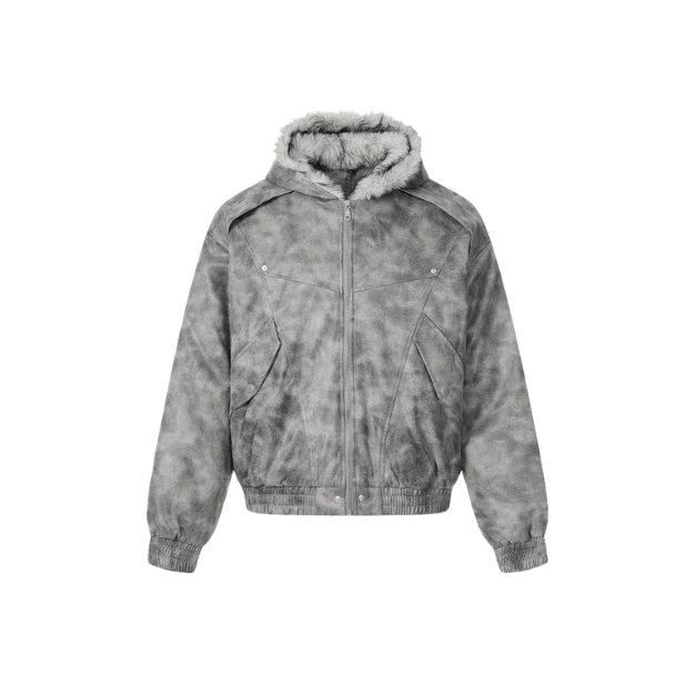 Grey Leopard Jacket