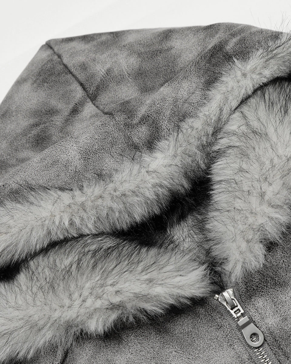 Grey Leopard Jacket