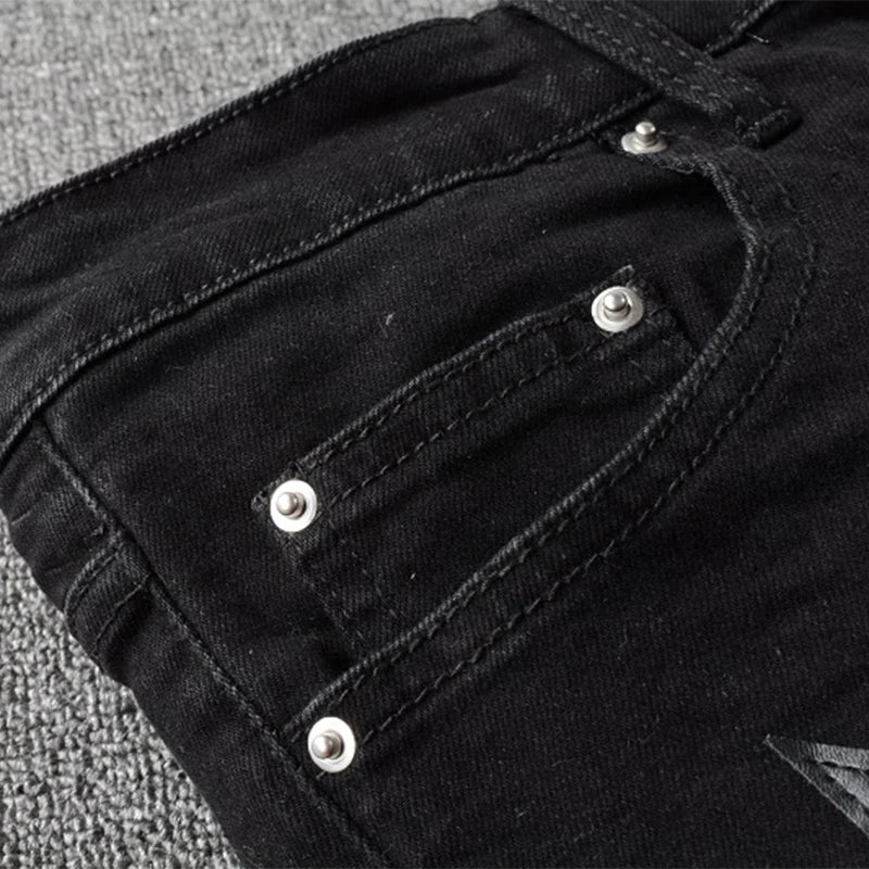 Total Black Stars Jeans