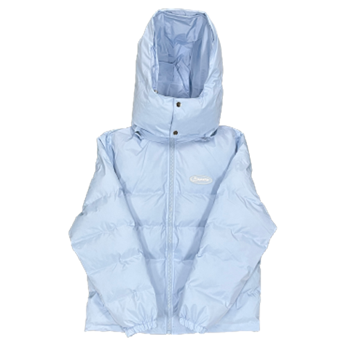 NIGHTSHIFT PUFFER HOOD - ICE BLUE