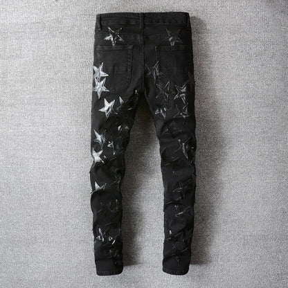 Total Black Stars Jeans
