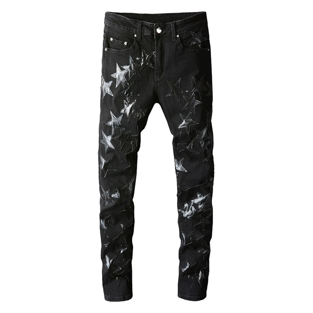 Total Black Stars Jeans