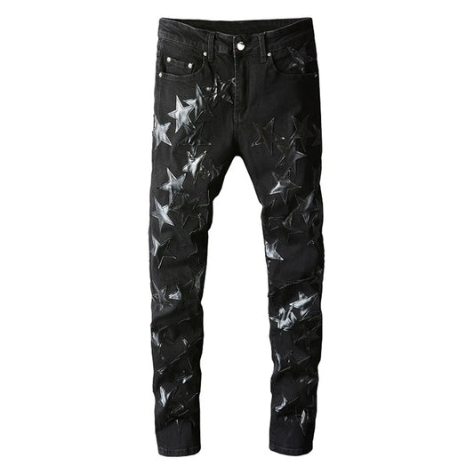 Total Black Stars Jeans