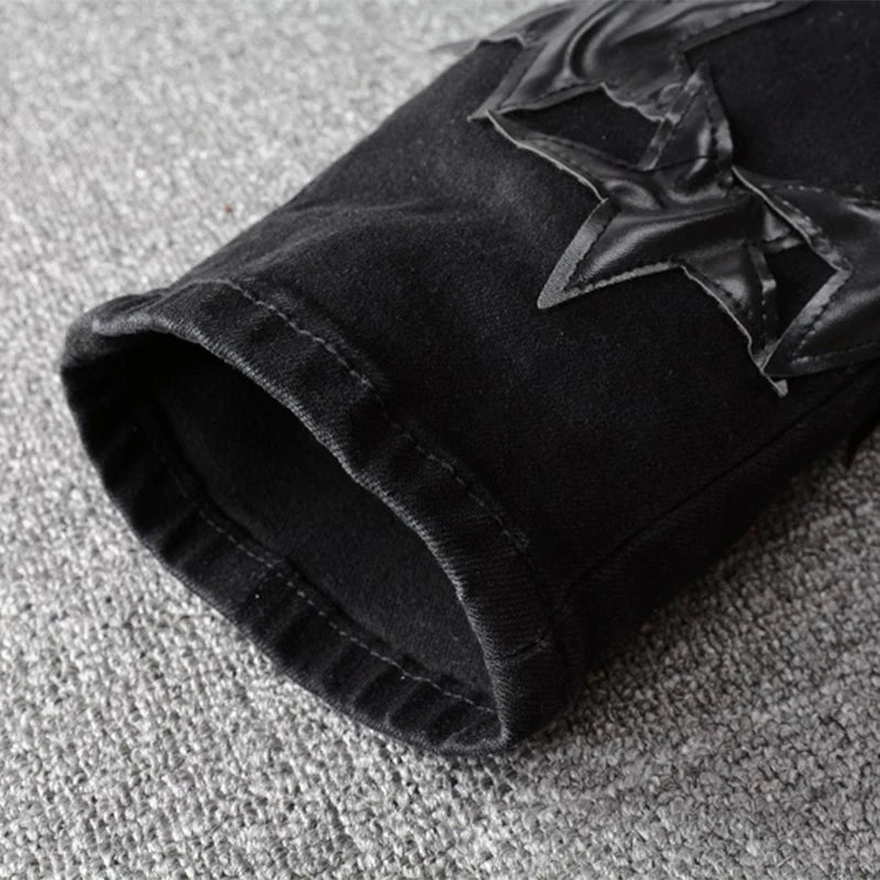 Total Black Stars Jeans