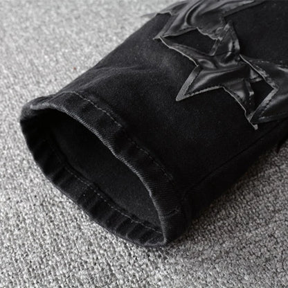 Total Black Stars Jeans