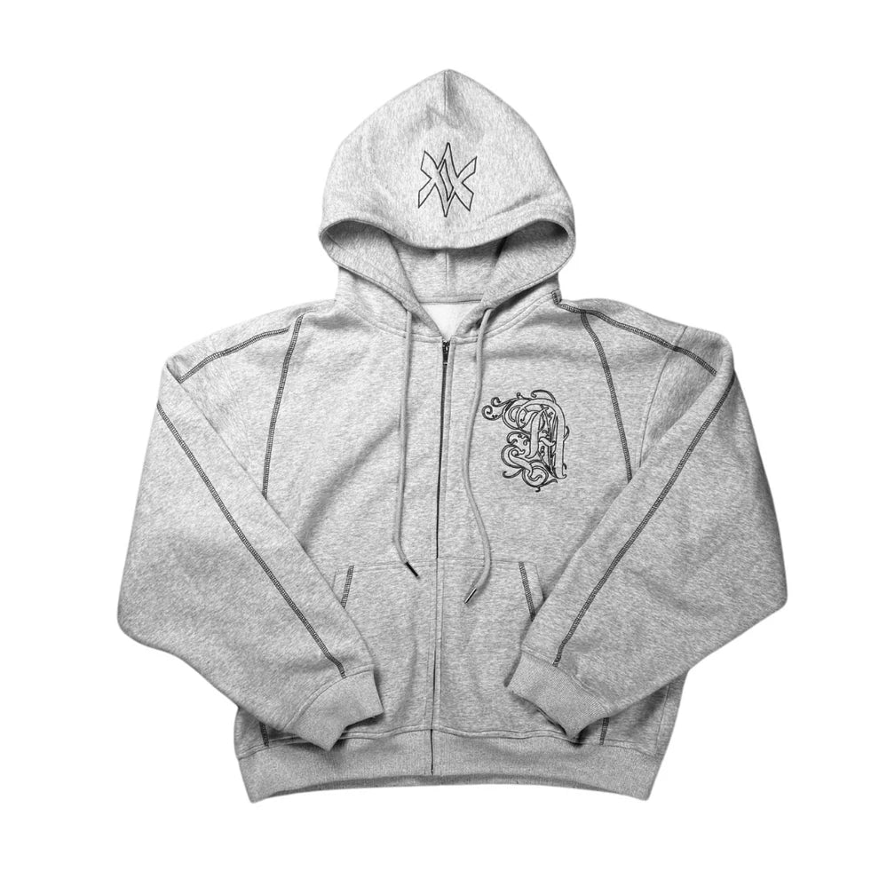 Hood Engraved Light Grey Hoodie