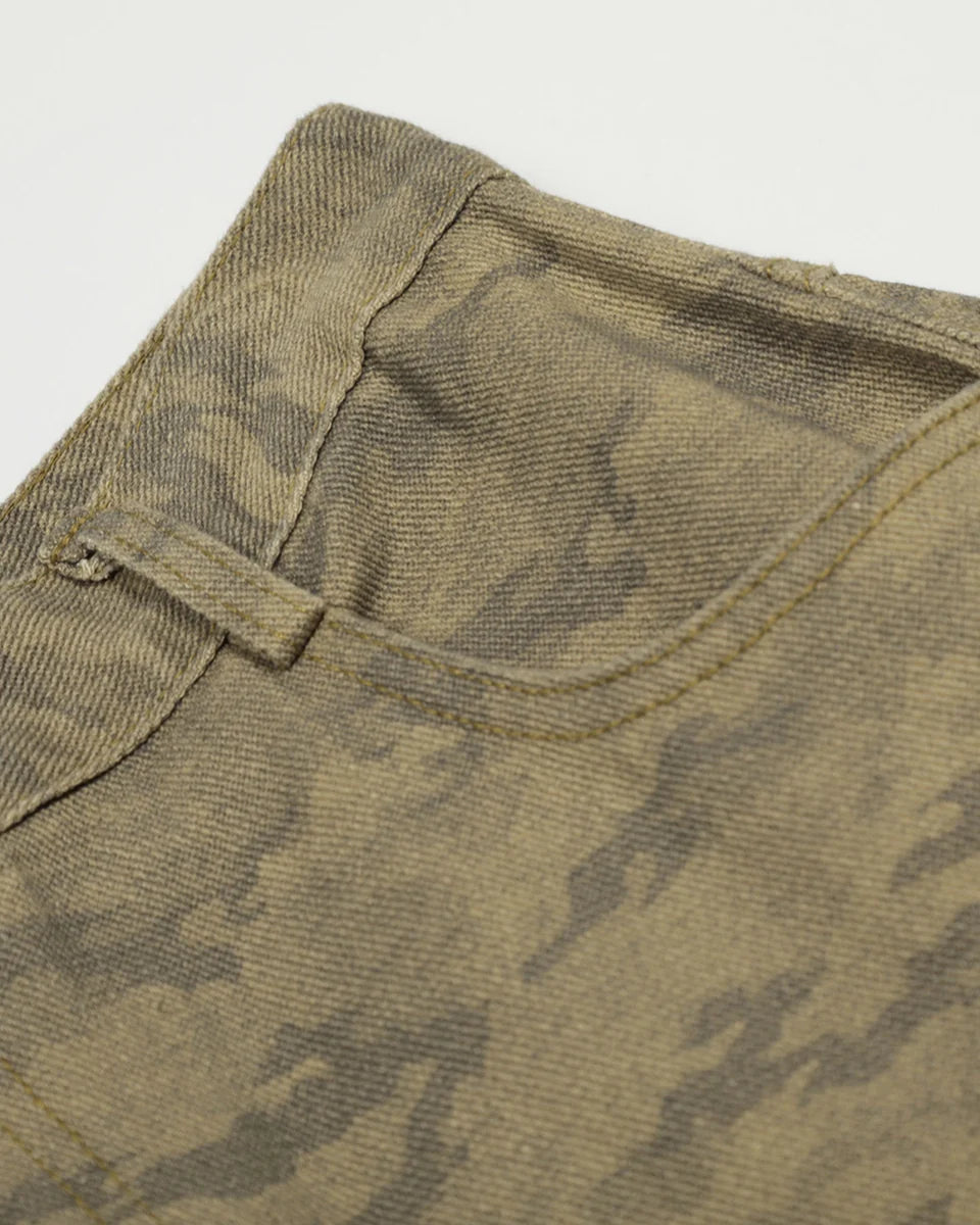 KHAKI CAMO BAGGY JEANS