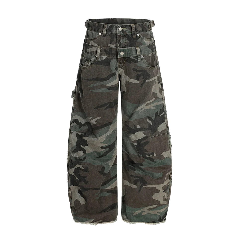 MILITARY CAMO BAGGY JEANS