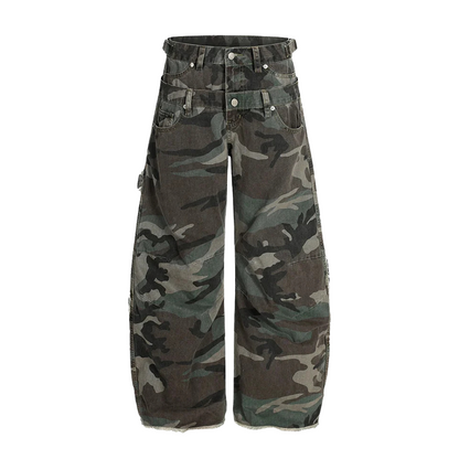 MILITARY CAMO BAGGY JEANS