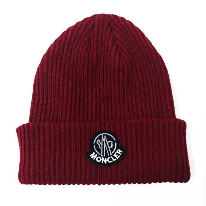 MONCLER BEANIE - RED LOGO