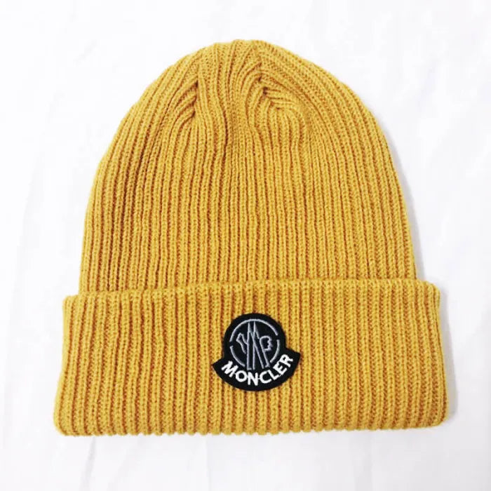 MONCLER BEANIE - YELLOW LOGO