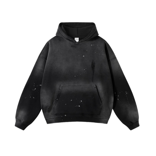 Midnight Ripped Fade Hoodie