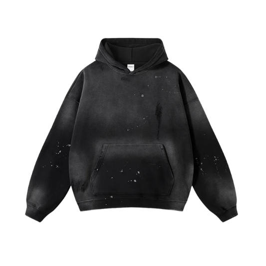 Midnight Ripped Fade Hoodie