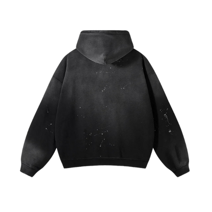 Midnight Ripped Fade Hoodie