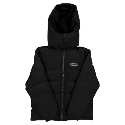 NIGHTSHIFT PUFFER HOOD - BLACK