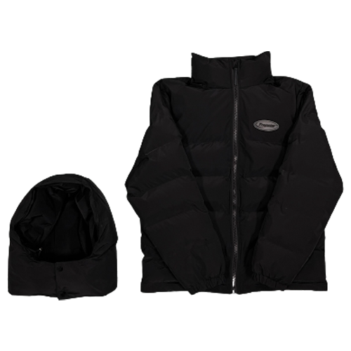 NIGHTSHIFT PUFFER HOOD - BLACK