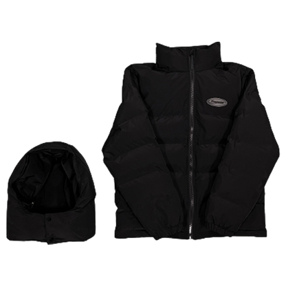 NIGHTSHIFT PUFFER HOOD - BLACK