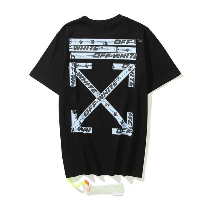 OFF WHITE SHIRT - TAPE LOGO