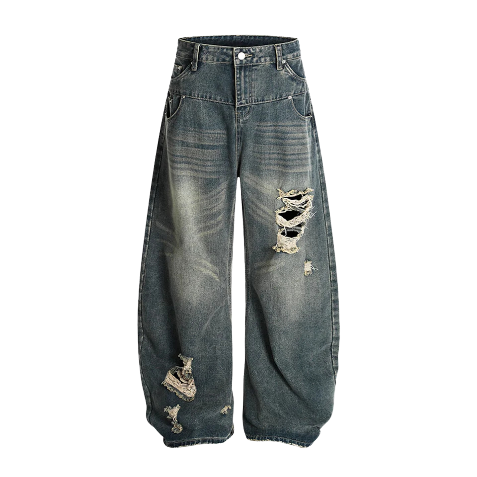 PLUCK BLUE BAGGY JEANS