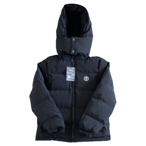 DETACHABLE HOOD PUFFER – BLACK