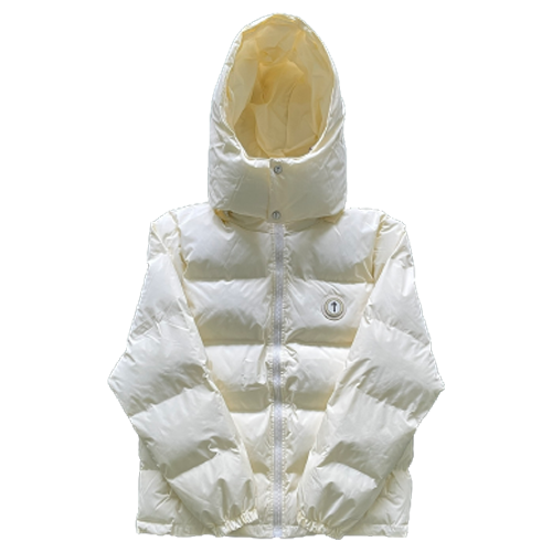 PUFFER DETACHABLE HOOD – CREAM