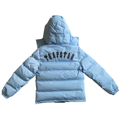 PUFFER DETACHABLE HOOD – ICE BLUE