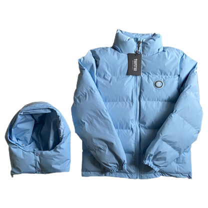 PUFFER DETACHABLE HOOD – ICE BLUE