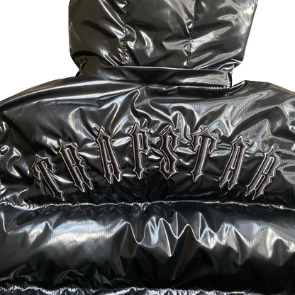 DETACHABLE HOOD PUFFER – SHINY BLACK