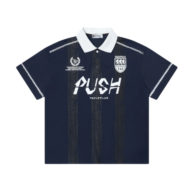 Push Blue Polo T-Shirt