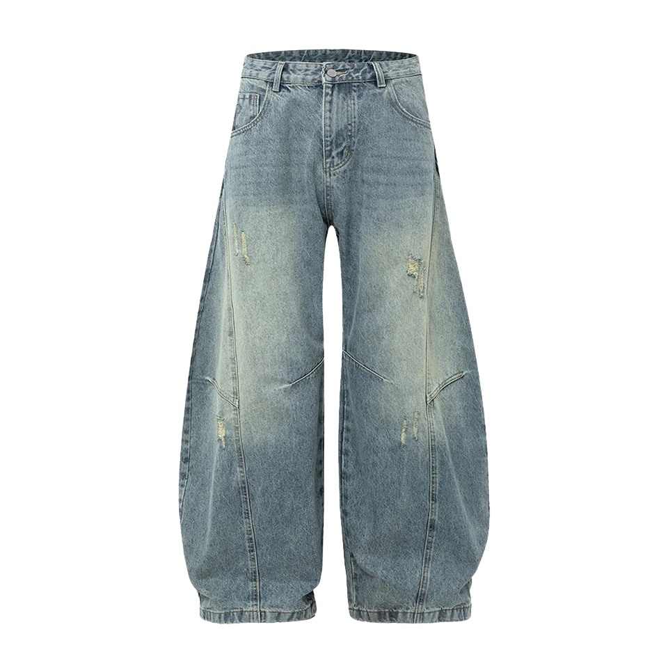 RIPPED ACID BAGGY JEANS