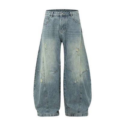 RIPPED ACID BAGGY JEANS