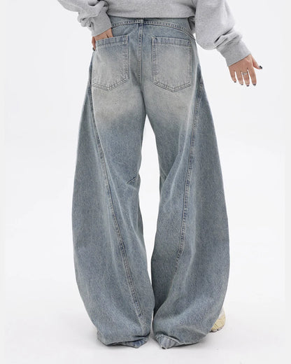 RIPPED ACID BAGGY JEANS