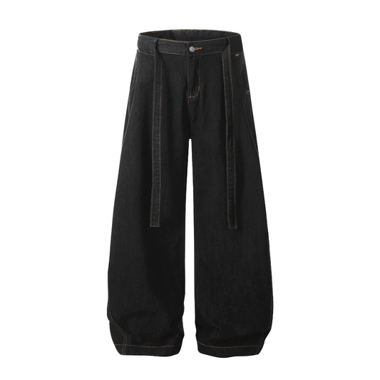ROPES BLACK BAGGY JEANS