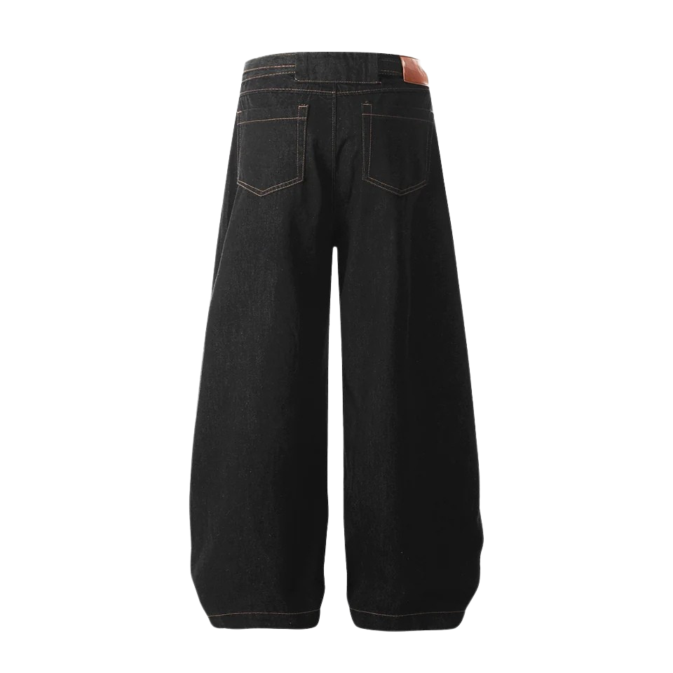 ROPES BLACK BAGGY JEANS