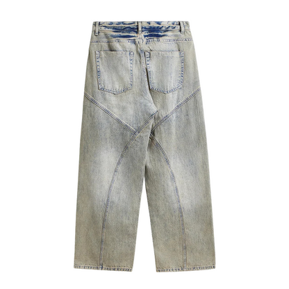 ROW CREAM BAGGY JEANS