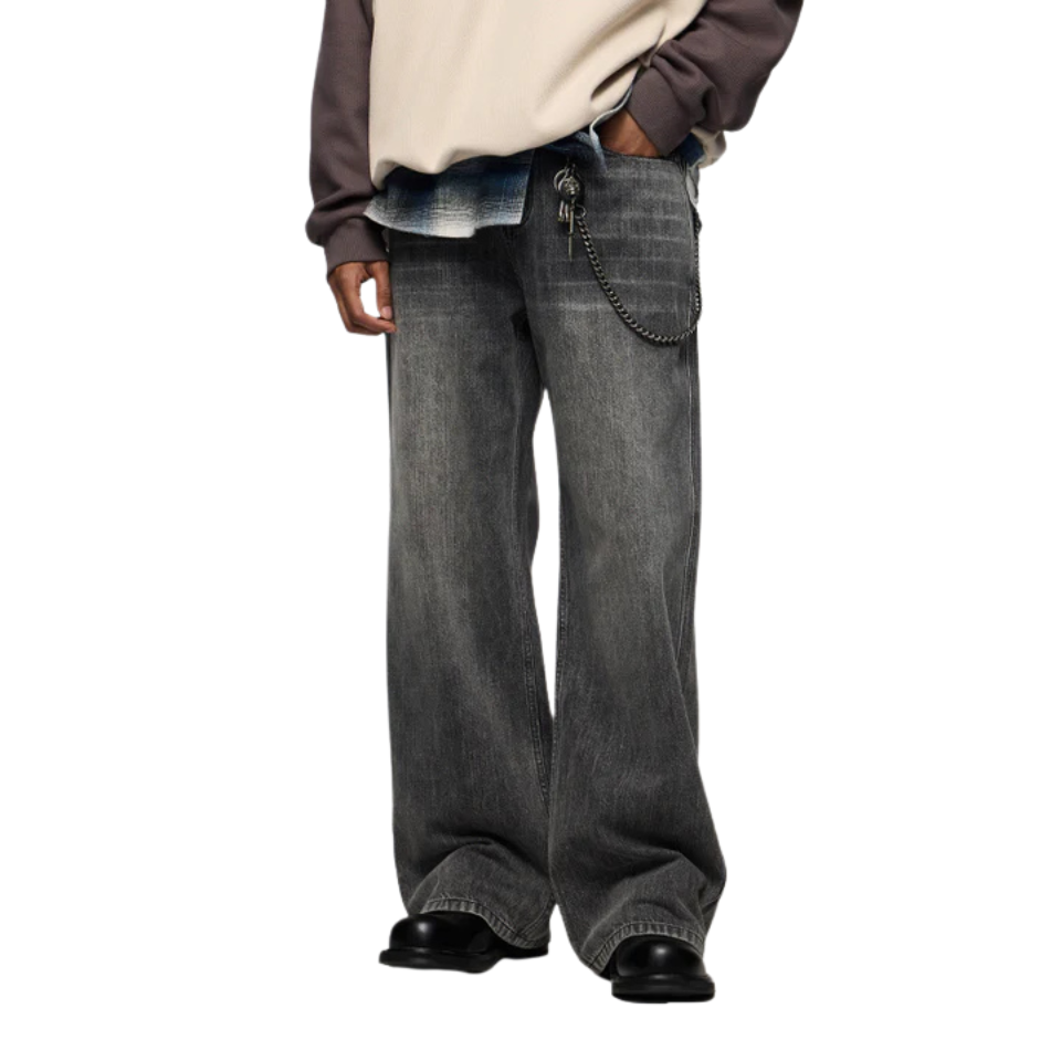 ROW GRAY BAGGY JEANS