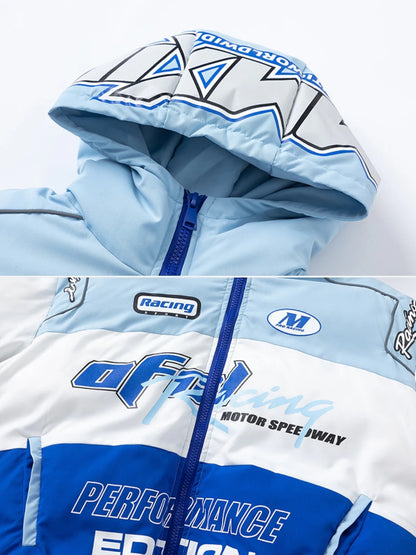 Racing Graphic Puffer Jacket