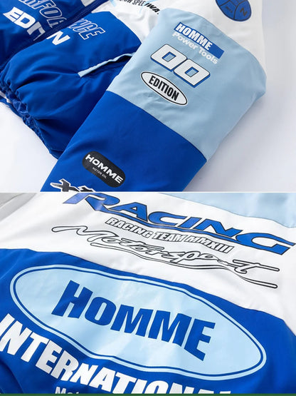 Racing Graphic Puffer Jacket