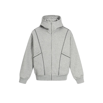Reflective Layer Grey Hoodie