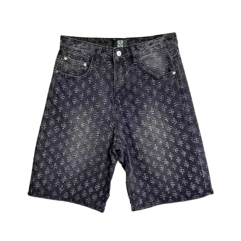 Ripped Rain Shorts Jeans