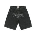 Ripple Letter Shorts Jeans