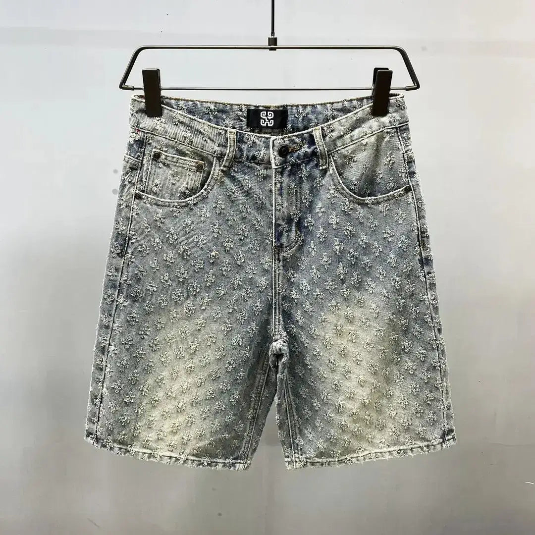 Ripped Rain Shorts Jeans
