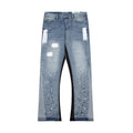 Stain Paint Flare Jeans