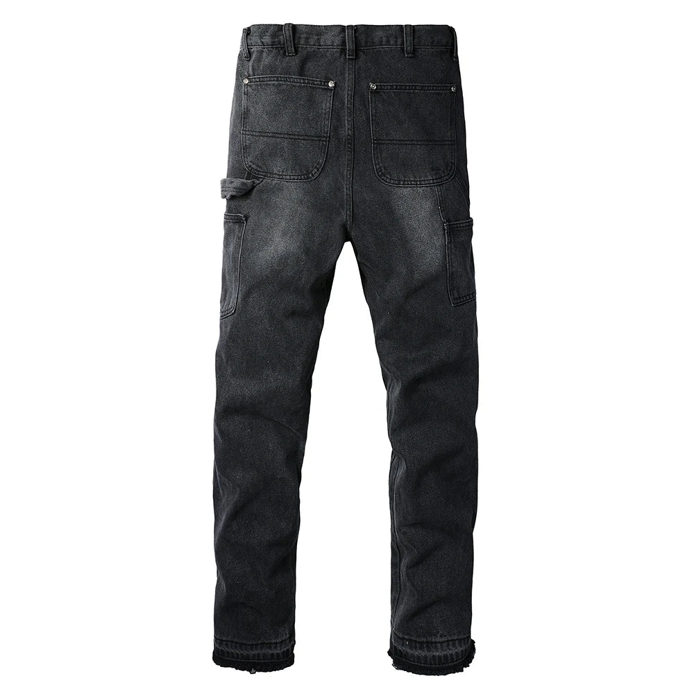 Dark Patched Jeans