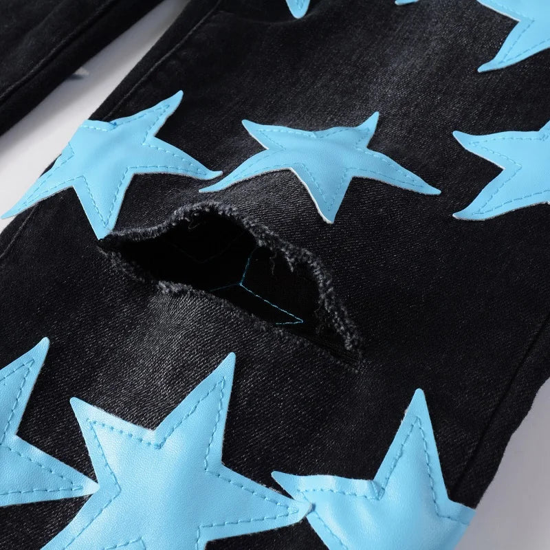 Azure Stars Jeans