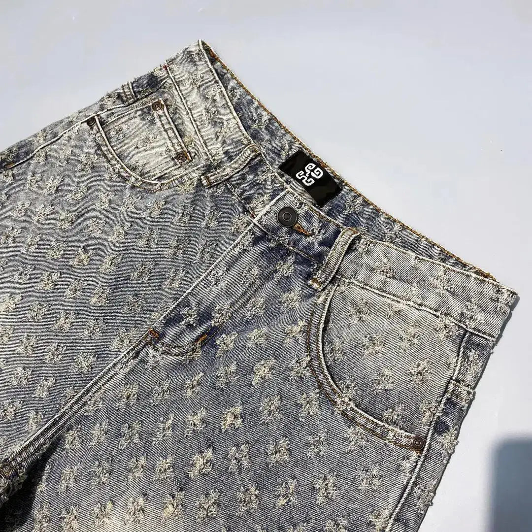 Ripped Rain Shorts Jeans