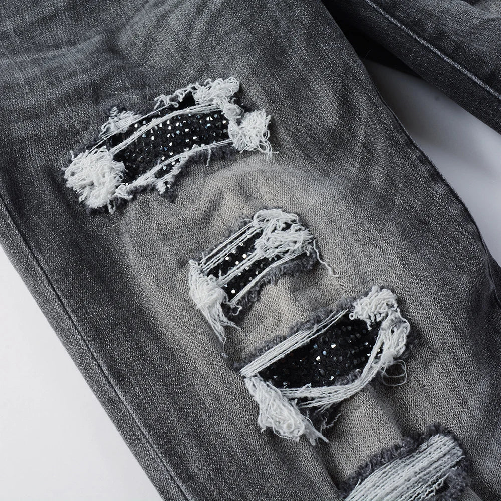 Diamond Ripped Jeans