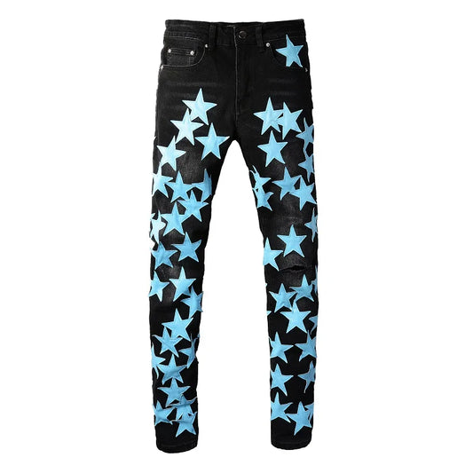 Azure Stars Jeans