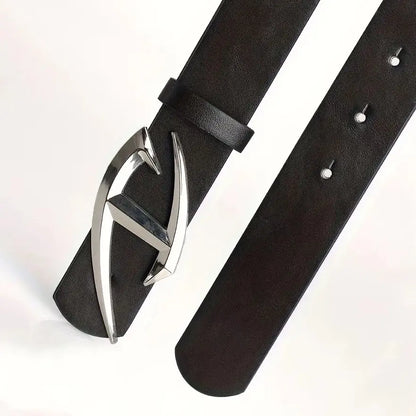 Drained Buckle Belt