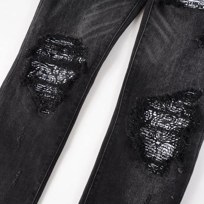Black Bandana Jeans